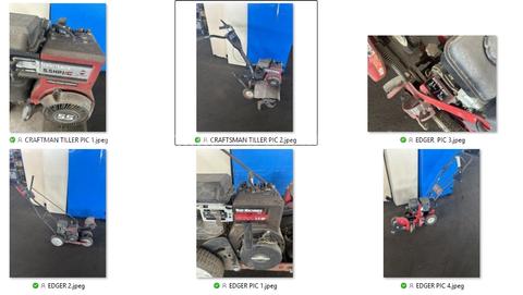 MOWING EQUIPMENT 2 EDGERS AND 1 CRAFTSMAN TILLER