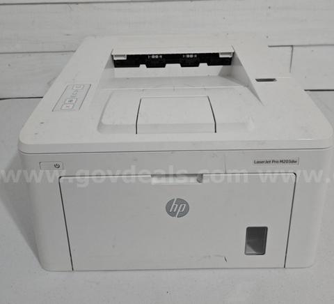 Bulk Lot of 8 HP LaserJet Pro M203 Series Monochrome Printers *No Reserve*