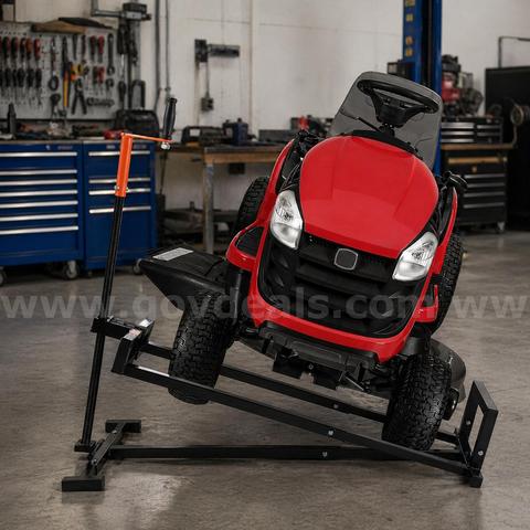 Free Shipping New Ride-On Lawn Mower Lift Jack 880 lb Capacity Telescopic Crank Lift