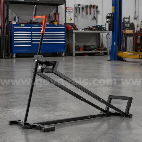 Free Shipping New Ride-On Lawn Mower Lift Jack 880 lb Capacity Telescopic Crank Lift