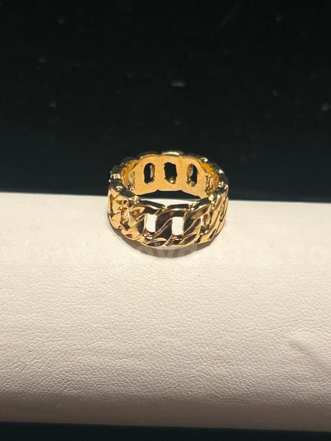 24K Gold, Size 5, Chain Link Band. READ ⬇️
