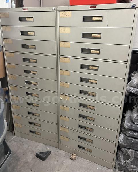 Used microfiche Cabinets