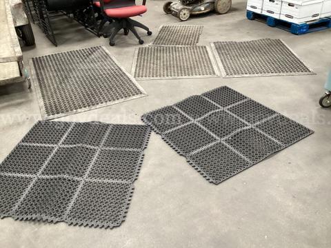 6 - Various Sized Rubber Floor Mats.
