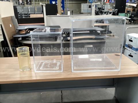 3 - Acrylic Containers