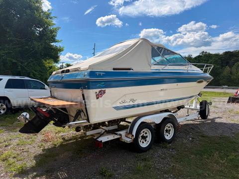 1987 Sea Ray 21 ft Cuddy Cabin Boat with Easy Load Trailer CLEAN TITLE Starts an
