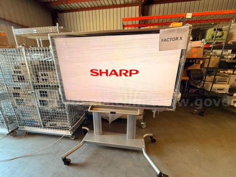 Sharp PN-L702B 70" LCD Touchscreen Monitor / Interactive Display w/ Rolling Stand