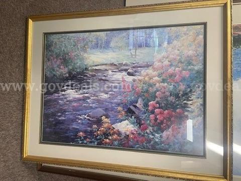 Lot of 7 Framed Wall Art
