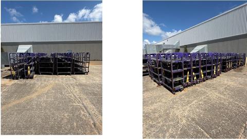FSS Caster (Carts) appoximately 95 total Estimated Weight > 16,200 lbs