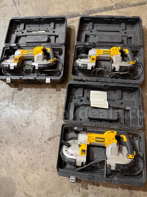 Lot of 3 Band Saws and a Cutoff Saw