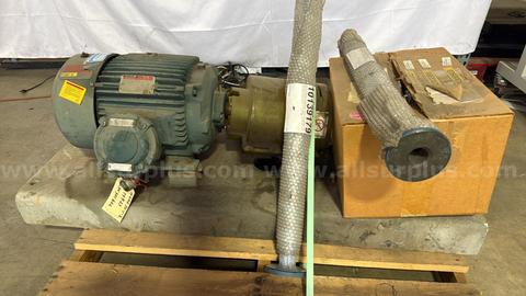 Bell & Gossett 12.5" Bronze Impeller Centrifugal Pump with 20HP Reliance 256T Electric Motor
