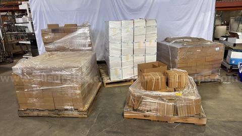 5 Bulk Pallets of 49 CFR 173.4 Compliant Corrugated Shipping Boxes with Foam Inserts