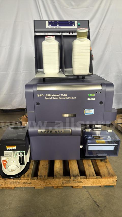 BD LSRFortessa X-20 Flow Cytometer w/ BD HTS, FACSFlow System, 2015-2017, SN H656385089