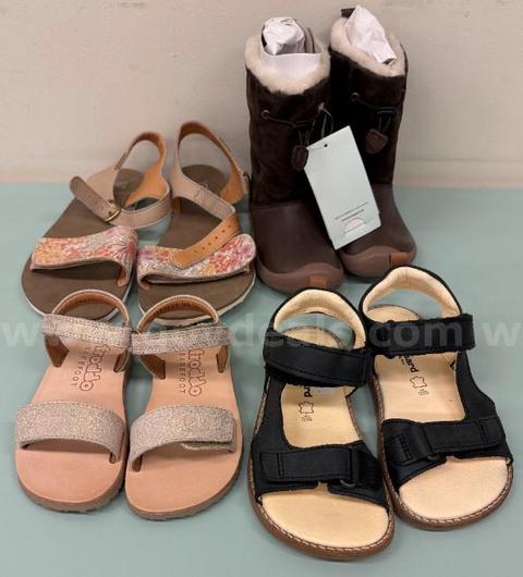 NEW - 3 Pairs of Girls / Women's Sandals, and 1 Pair of Winter Boots - European Sizes