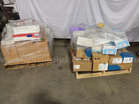 2 Mixed Pallet Lab ConsumablesBeckman Coulter, Thermo Fisher, Eppendorf, Pipette Tips, Biohazard Bags