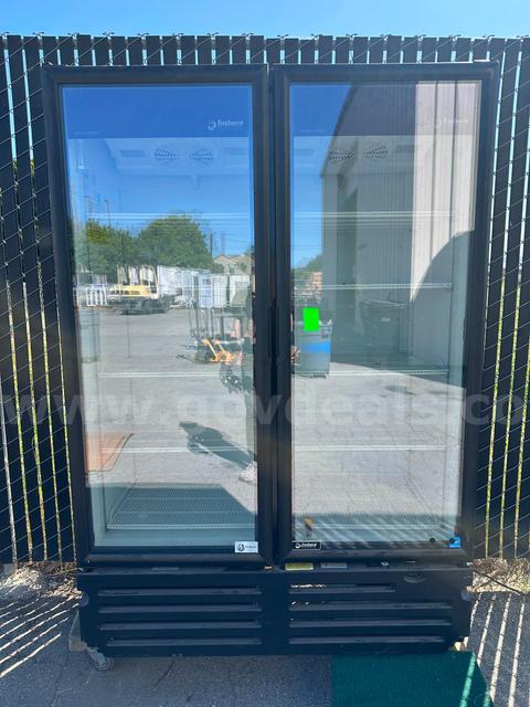 Imbera VRD43 R2 Commercial Double Glass Door Refrigerator Merchandiser Cooler