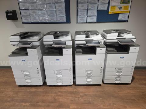 Lot of (4) Ricoh Printer, Scanner, Copiers