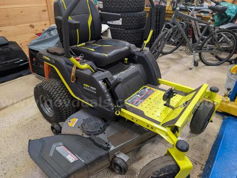 Ryobi ZT540 Zero-Turn Electric Mower – Runs & Drives – Charger Included – Battery Needs Replacement