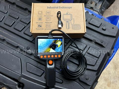 FREE SHIPPING Dual Lens Endoscope Camera, 1920P HD Inspection Scope, 4.3" LCD, IP67 Waterproof