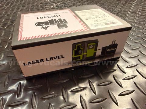 FREE SHIPPING - New Green Cross Line Laser Level w/ Rechargeable Battery