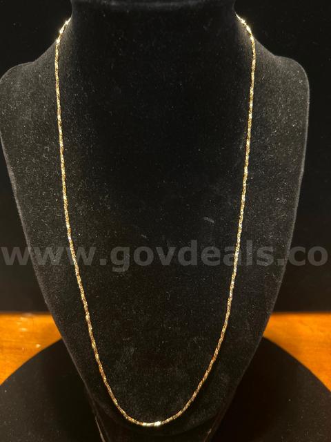 21β Cobra Necklace. 24K Gold Filled.
