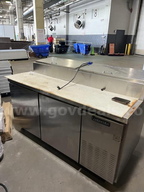 Continental Refrigerator Two Door Top Refrigerated Prep Table