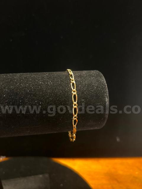 24k Gold, 7” Dainty Link Bracelet. Read ⬇️