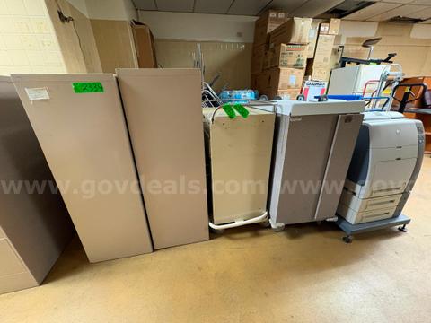 LATERAL FILING CABINETS, MEDICAL CARTS, STAND ALONE PRINTER