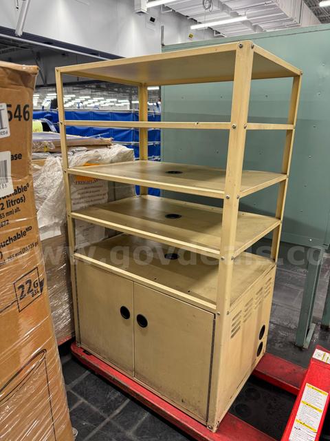 Metal Shelving and Storage Cabinet - Used