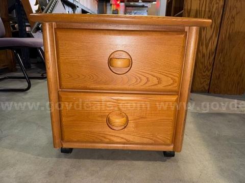 Wood Cabinet on Wheels