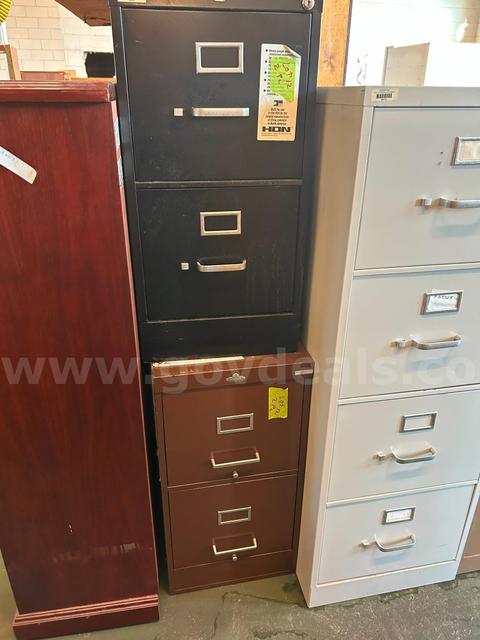 2 two drawer file cabinets   lot 12