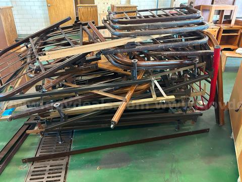 antique metal bed frames  14