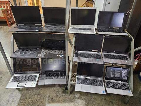 12 Dell, HP & Lenovo Laptops