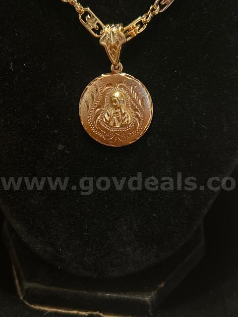 24k Gold, 18β, Lady of Guadalupe Necklace. Read β¬οΈ