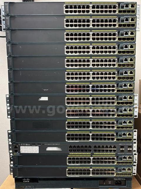 1x Cisco Router, 39x Cisco Switches (various models)