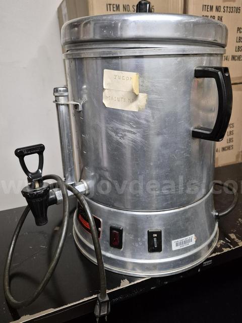 Heated Coffee, Beverage Dispenser, Metal