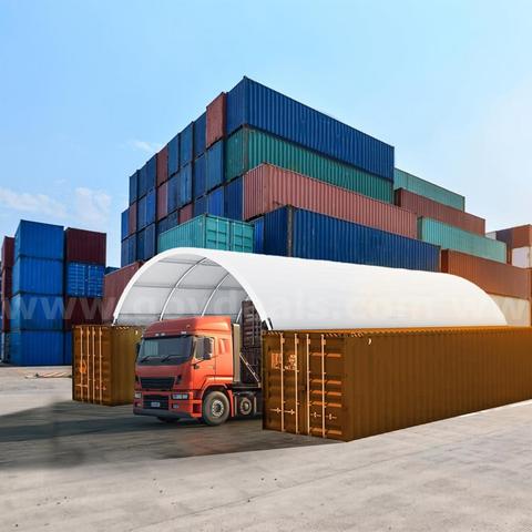 FREE SHIPPING - NEW (20'x40' 11oz PE) Industrial Shipping Container Canopy Shelter, Stable & Durable Cover Storage