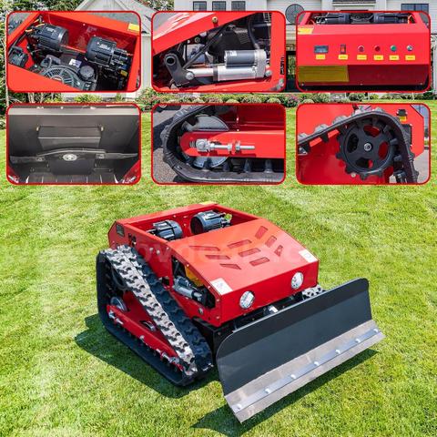 FREE SHIPPING - NEW Remote-Controlled Tracked All-Terrain Lawn Mower with Electric Start