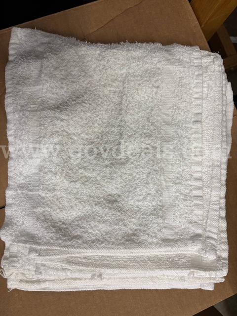 50 Dozen (600 Rags) 12x12 Terry Cloth Rags - Bleached/Sanitized