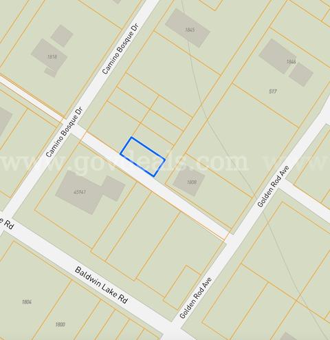 1,800 Sq Ft Vacant Lot – Big Bear, San Bernardino County, CA
