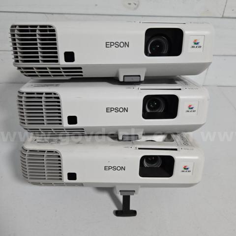 Surplus Lot of 3 Epson BrightLink 450Wi Projectors