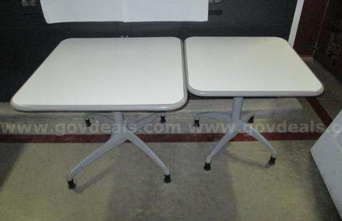 2 Square  tables