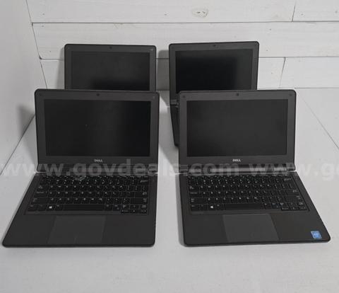 SURPLUS LOT OF 4 DELL LATITUDE 3150 LAPTOP COMPUTERS