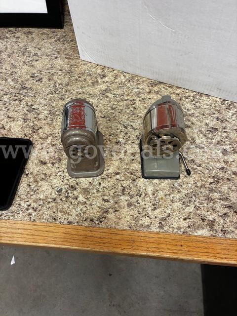 2 pencil sharpeners and 1 scale