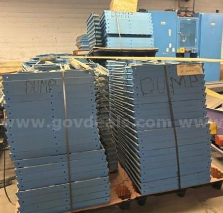 Shelving sold as scrap metal estimated weight in excess of 1000 lbs