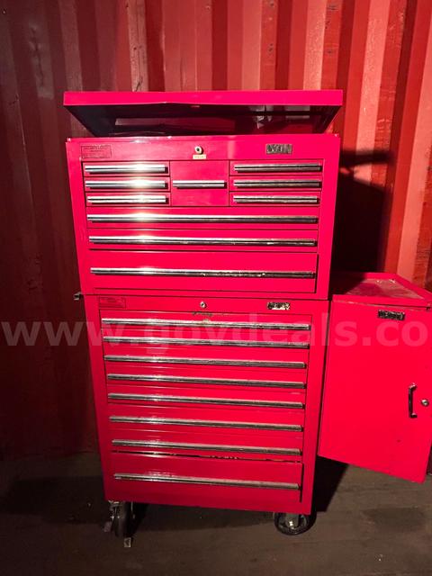One Lyon Used Toolbox Chest combo Numbered