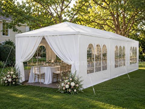 FREE SHIPPING 10x30 FT Heavy Duty Canopy Tent w/ Sidewalls Waterproof Event Shelter