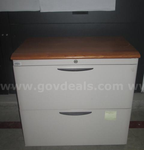 2 two-drawer lateral filing cabinet