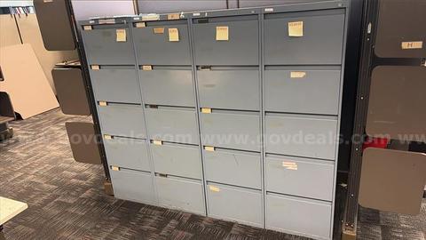 Gray - 20 Drawer Metal Cabinet QTY: 2