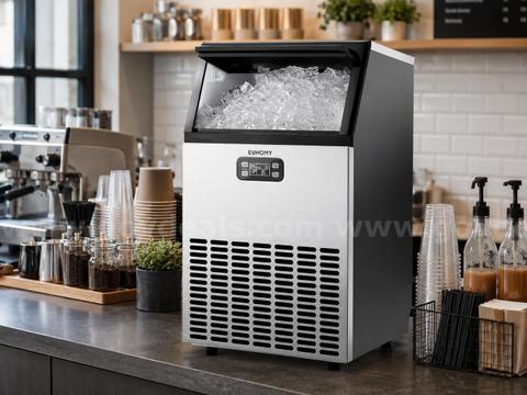 FREE SHIPPING Commercial Ice Maker 100LB/24H Stainless Steel Ice Machine