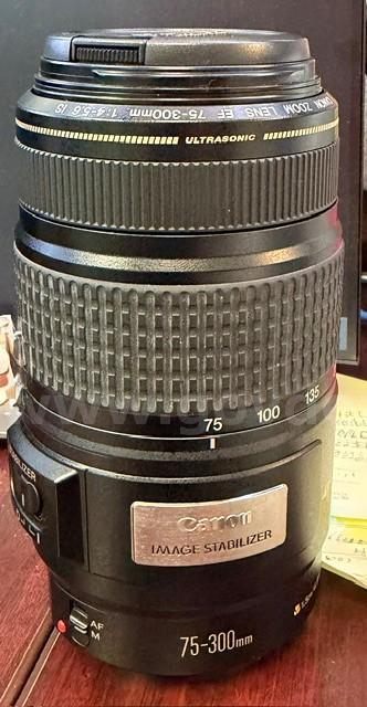 Canon Zoom 75-300mm f/4-5.6 EF USM IS Image Stabilizer Autofocus Lens